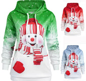 Christmas snowman print sweater
