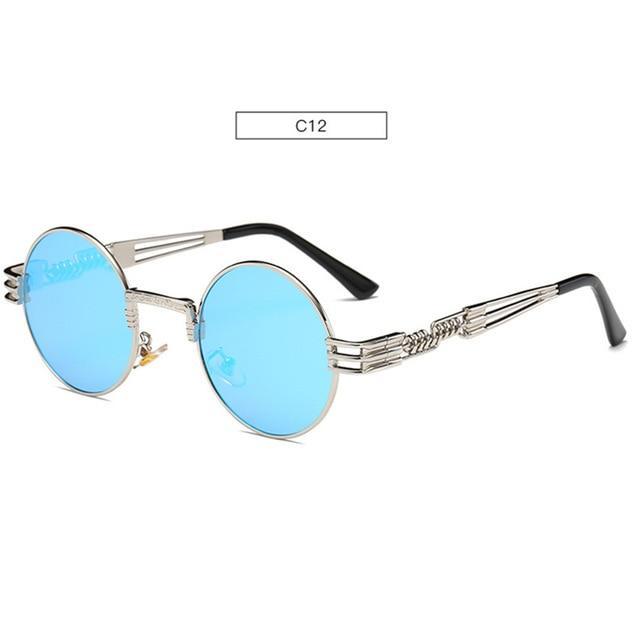 Gold Metal Fashion Steampunk Sunglasses