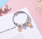 Pulsera vintage floreada