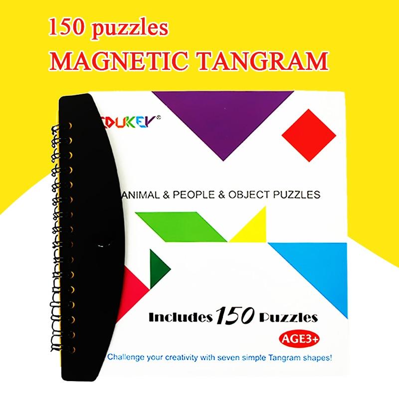 Educational toys wooden magnetic jigsaw puzzle