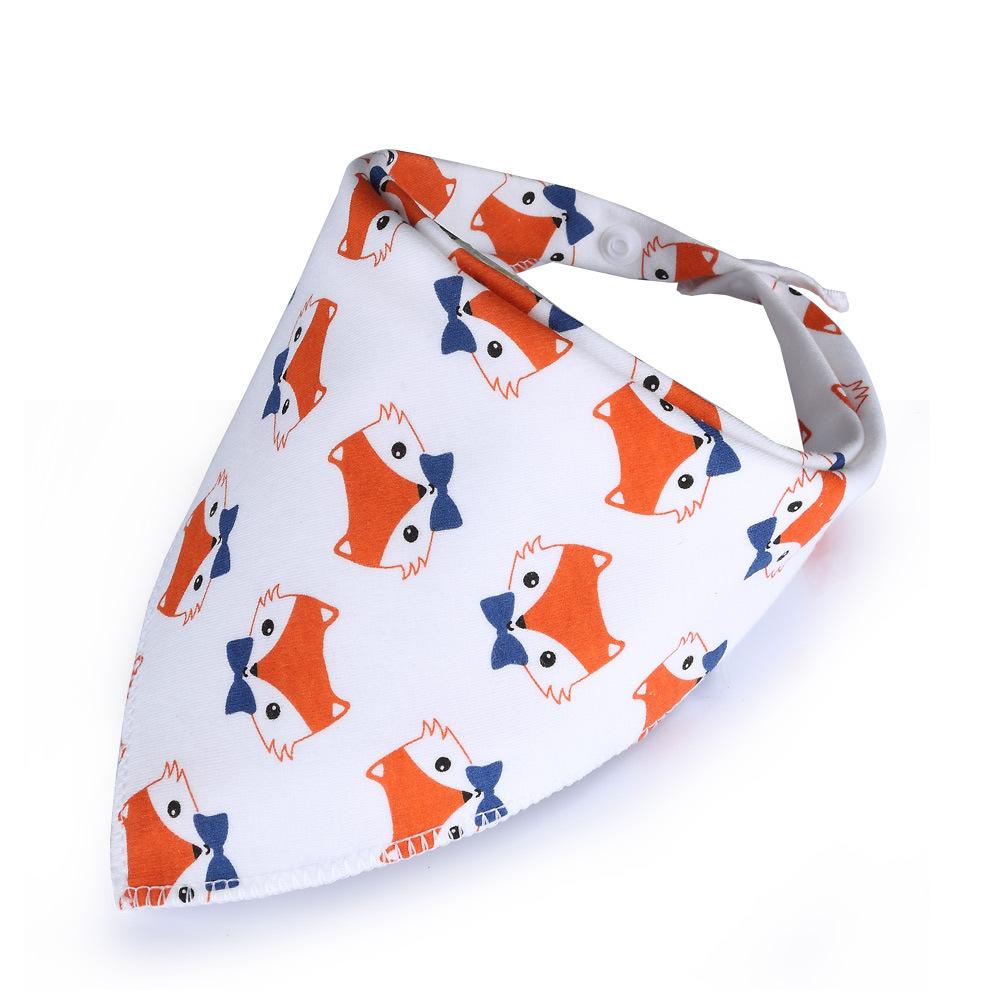 10 styles Cotton triangle towel baby child cartoon saliva towel