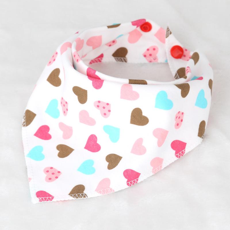 10 styles Cotton triangle towel baby child cartoon saliva towel