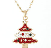 Christmas necklace santa claus sweater chain