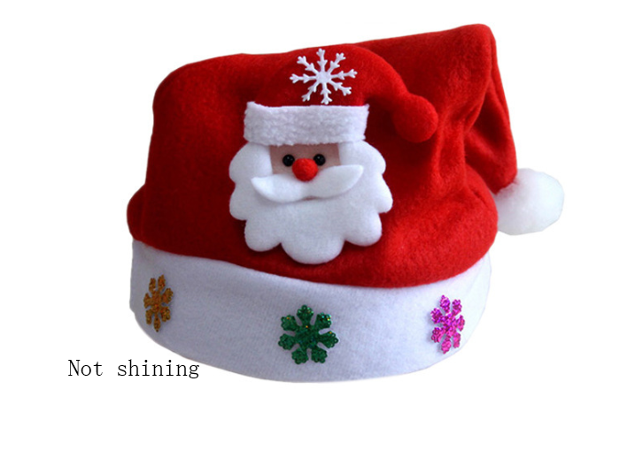 LED glowing christmas hat