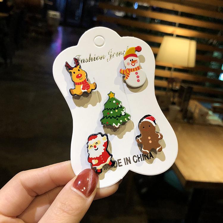Christmas cartoon badge Sen female cute brooch
