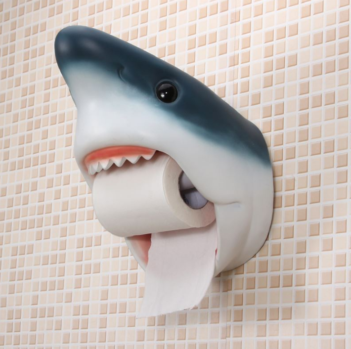 Punch-free bathroom paper towel holder European toilet roll holder bathroom waterproof wall-mounted creative personality tissue box