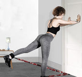 Elastic band fitness female hip training artifact