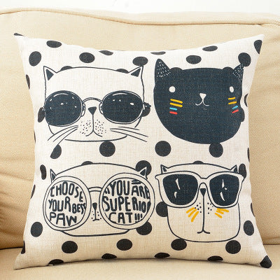Encantadora almohada de dibujos animados