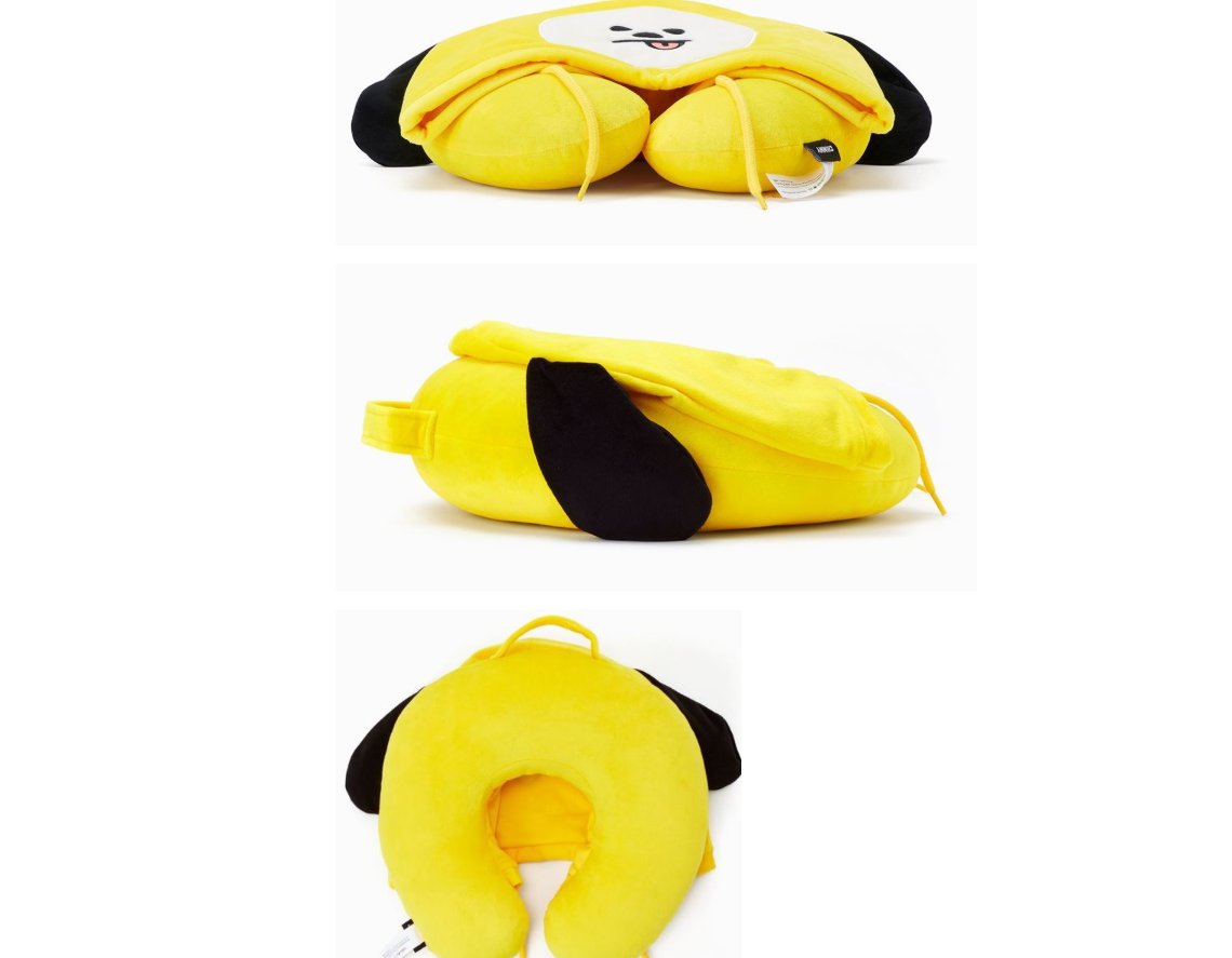 Cartoon hooded U-shaped pillow Travel neck pillow