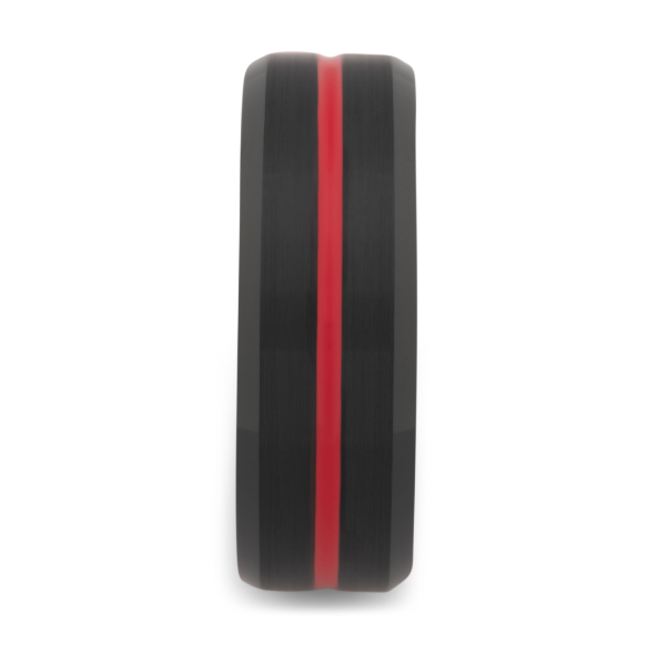 Fire Stripe Tungsten Carbide Ring