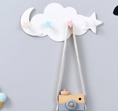 Creative star moon cloud shape without nails hat clothes hooks shelf hanging hanger