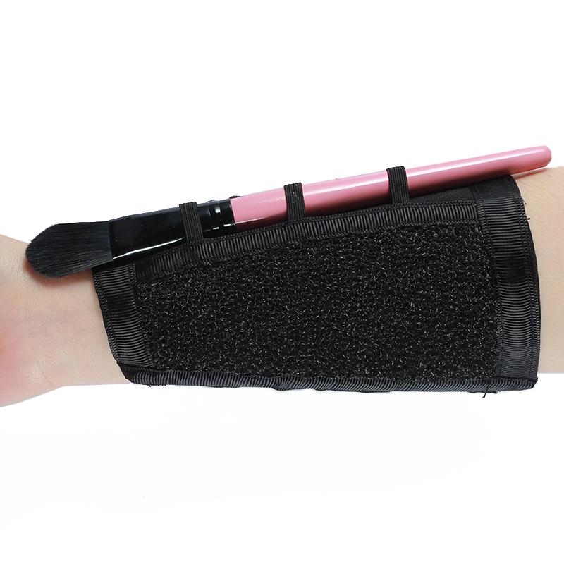 Makeup brush cleaning strap