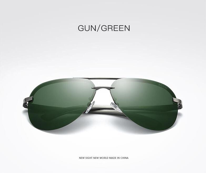 Aluminium magnesium polarized sunglasses men