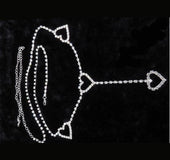 New 90s vintage flash drill heart waist chain cute bling bling night club disco belt