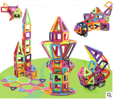 Magnetic piece building blocks