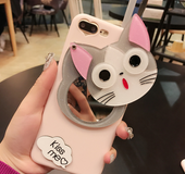 Cat Makeup Mirror   Case  | IPhone