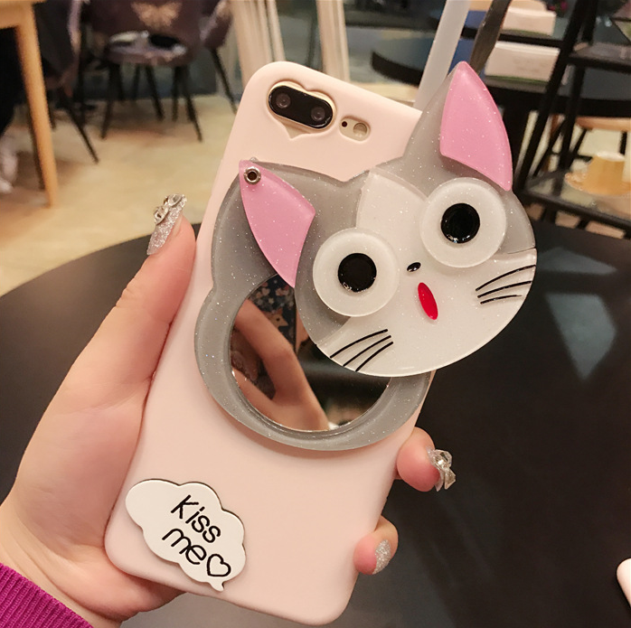 Cat Makeup Mirror   Case  | IPhone