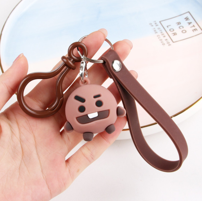 Keychain creative cute schoolbag car pendant gift