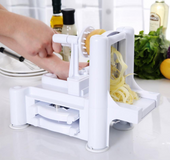 Multi-function three-in-one hand-rotating push-type vegetable cutter shredder potato cutter
