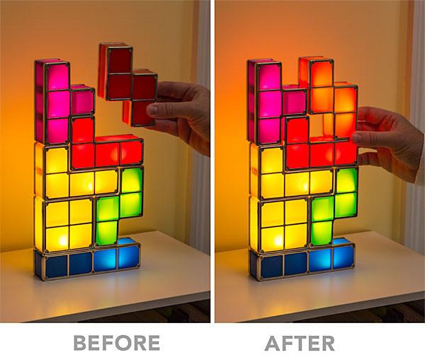 Tetris lamp building blocks 3D