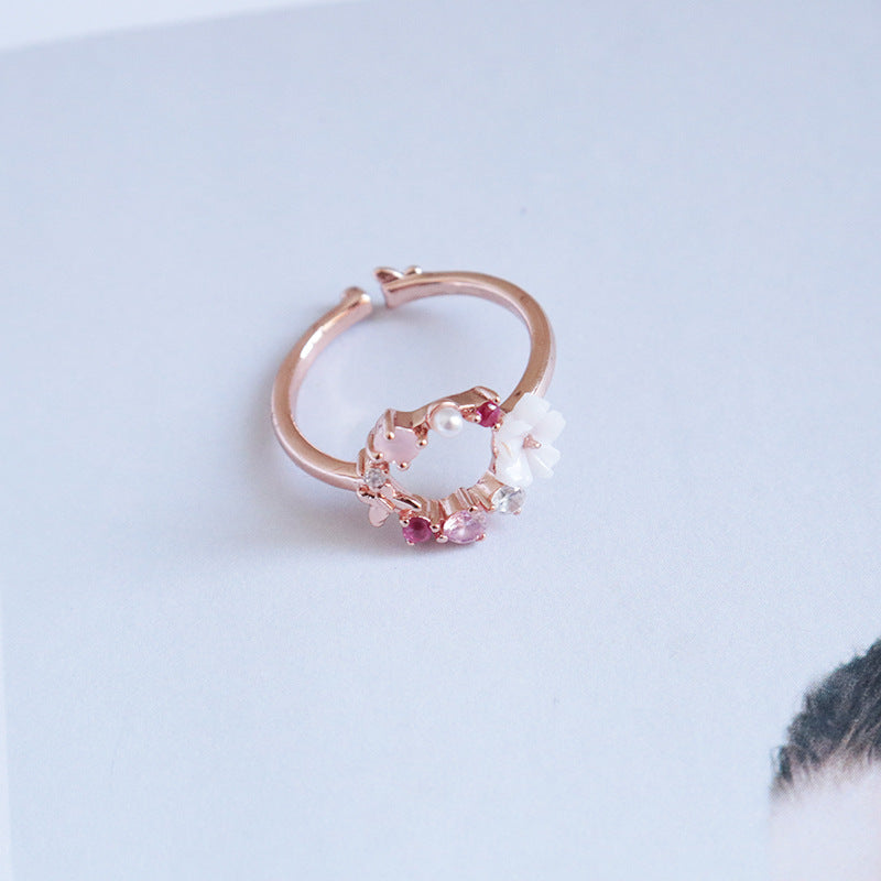 Anillo Corona de flores