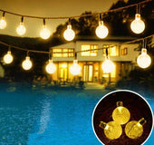 20/30 pcs 5/6.5 m crystal solar power of the led lamp string lights christmas lights solar garden outdoor decoration for christmas