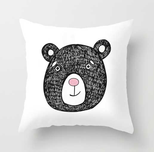 Cute cartoon cat pillowcase