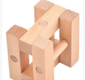 Adult educational toy Konglock Lu Ban lock Classical intelligence wooden puzzle unlock disassembly toy