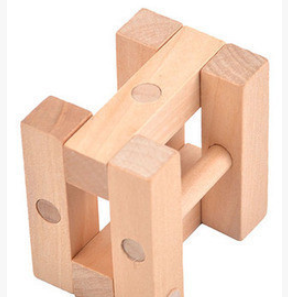 Adult educational toy Konglock Lu Ban lock Classical intelligence wooden puzzle unlock disassembly toy