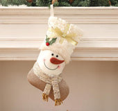 Nordic style white Christmas socks