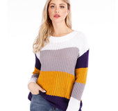 Striped pullover sweater