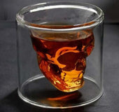 Creative crystal skull mug - glass double - glass skull - glass - glass - skull - glass