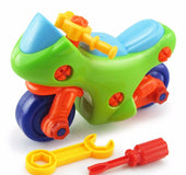 Children's educational car motorcycle disassembly toy