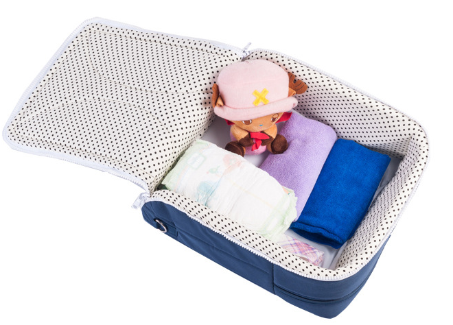 Bolsa De Mamá Con Cama Plegable