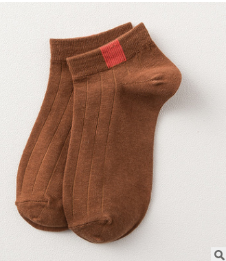 Candy color cloth solid color socks