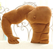 Creative boyfriend arm shape muscle male plush pillow cushion