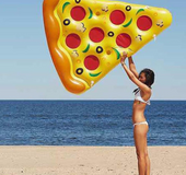 Inflatable Pizza Swimming Pool Floats Air Mattress Inflatable Sleeping Bed Water Hammock Lounger Chair Float Swimming Pool Toys