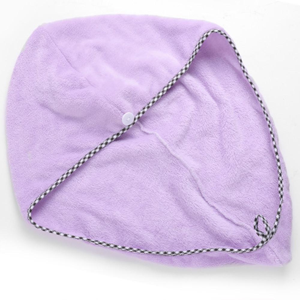 Thick absorbent adult hair caps coral fleece cute turban
