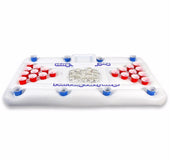 Inflatable Beer Pong Table with Ice Bucket Cooler