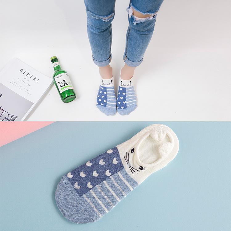 Cartoon cute cotton female socks