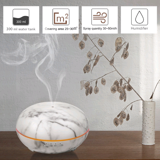 Marble pattern aromatherapy machine essential oil diffuser