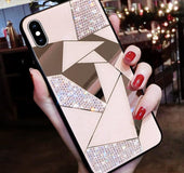 Mobile   rhinestone diamond mirror  | IPhone
