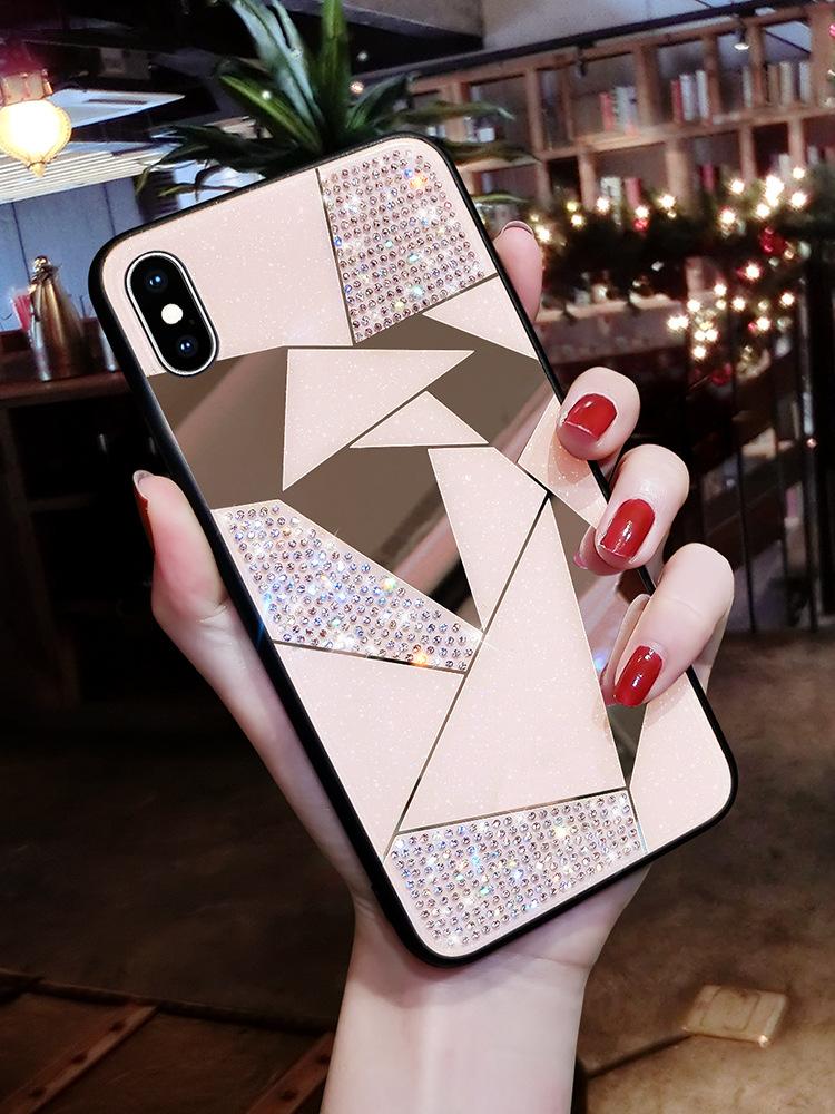Mobile   rhinestone diamond mirror  | IPhone