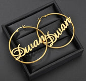 Name earrings