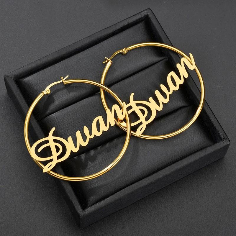 Name earrings