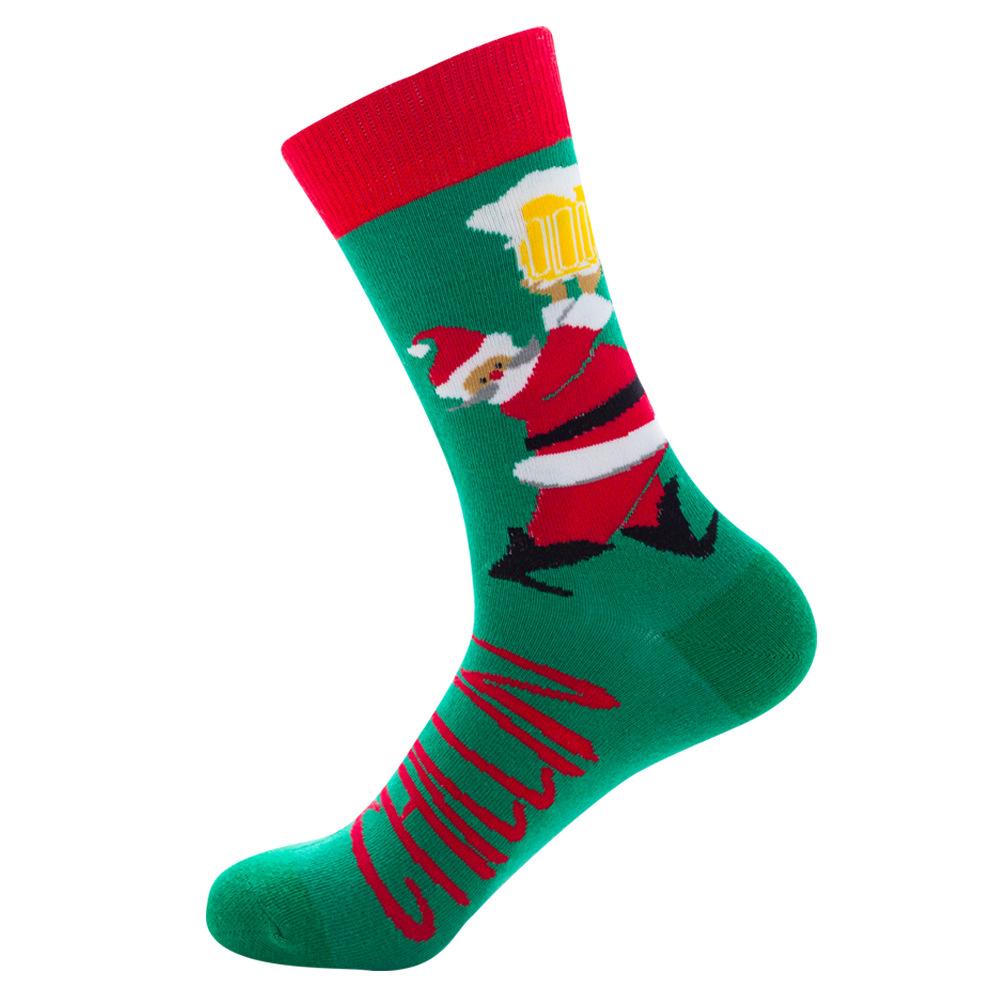 Christmas stocking man funny new year santa claus
