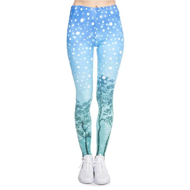 Zohra New Women Christmas Party High Waist Leggings Fitness