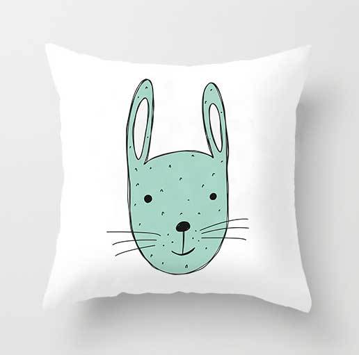 Cute cartoon cat pillowcase