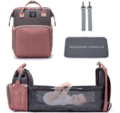 LEQUEEN New Portable Folding Crib Mommy