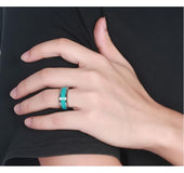 Blue Stone Carbide Ring